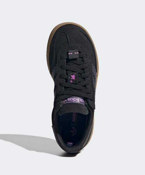 adidas（アディダス）の「ハンドボール スペツィアル コンフォート クロージャー 伸縮シューレース Minecraft キッズ / Handball Spezial Comfort Closure Elastic Laces Minecraft / アディダスオリジナルス adidas Originals（スニーカー・キッズ・ブラック・18.0cm/19.0cm/20.0cm/17.0cm/21.0cm）」の2枚目の写真