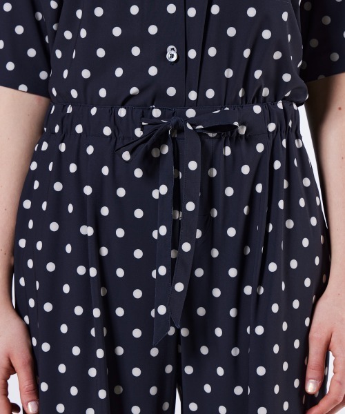 DOUBLE STANDARD CLOTHING(ダブルスタンダードクロージング)の「ウェーブロンダブルデンビープリントパンツ(その他パンツ・レディース・サックスブルー/ブラック・38/36)」の9枚目の写真