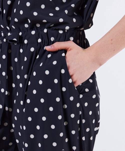 DOUBLE STANDARD CLOTHING(ダブルスタンダードクロージング)の「ウェーブロンダブルデンビープリントパンツ(その他パンツ・レディース・サックスブルー/ブラック・38/36)」の10枚目の写真