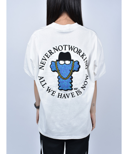 Import & Select(インポートアンドセレクト)の「【Nevernotworking】モンスターバック刺繍BIGTEE ビッグシルエットショートスリーブT 半袖Tシャツ(Tシャツ/カットソー・メンズ・ブラック/ホワイト・3/2)」の3枚目の写真