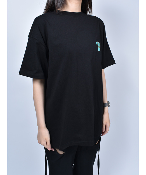 Import & Select(インポートアンドセレクト)の「【Nevernotworking】モンスターバック刺繍BIGTEE ビッグシルエットショートスリーブT 半袖Tシャツ(Tシャツ/カットソー・メンズ・ブラック/ホワイト・3/2)」の5枚目の写真