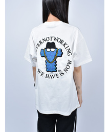【Nevernotworking】モンスターバック刺繍BIGTEE ビッグシルエットショートスリーブT 半袖Tシャツ