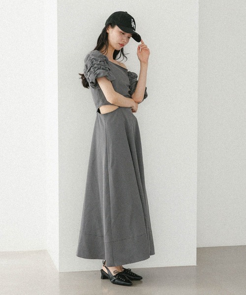 Heather（ヘザー）の「レースアップヒールサンダル　497318（サンダル・レディース・シルバー/ブラック・M/L）」の10枚目の写真