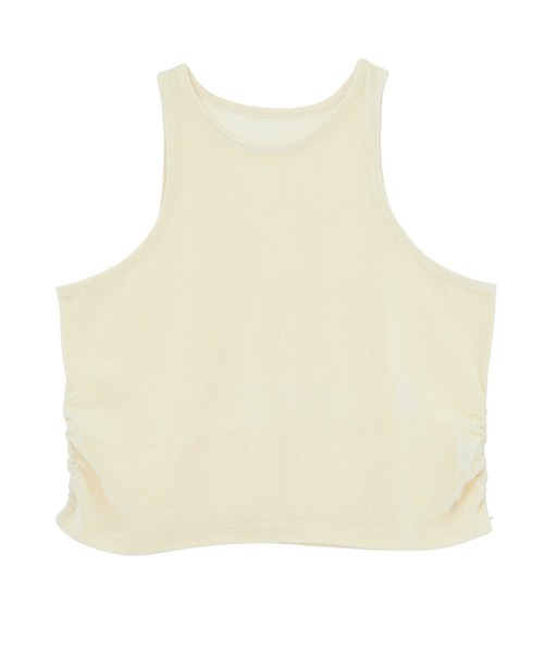 RANAN(ラナン)の「2WAYレイヤードシアーベロアトップス(Tシャツ/カットソー・レディース・アイボリー/ブラック・M/L/LL)」の3枚目の写真