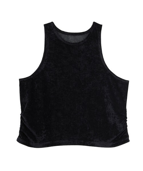 RANAN(ラナン)の「2WAYレイヤードシアーベロアトップス(Tシャツ/カットソー・レディース・アイボリー/ブラック・M/L/LL)」の6枚目の写真