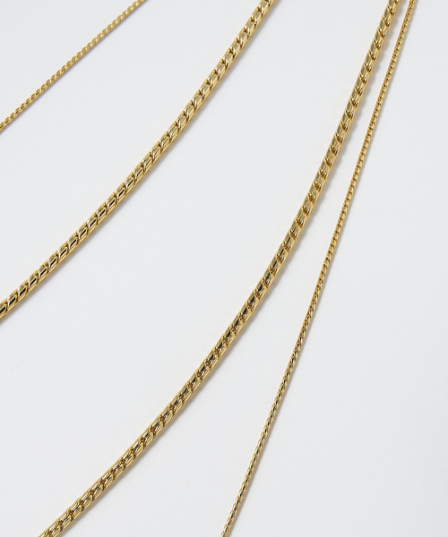 collex（コレックス）の「【dignif】【金属アレルギー対応】ダブルチェーンロングネックレス（ネックレス・レディース・シルバー/ゴールド・フリー）」の6枚目の写真