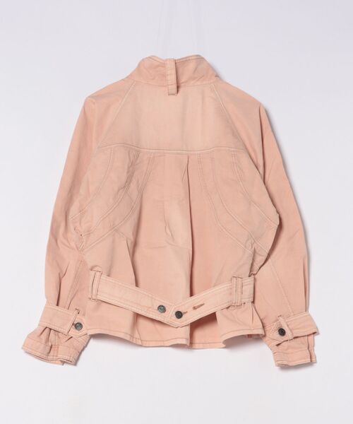 Desigual（デシグアル）の「タートルネックストリートデニムジャケット ピンク（ブルゾン・レディース・レッド・L/S/XS/M/XL）」の2枚目の写真