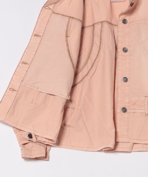 Desigual（デシグアル）の「タートルネックストリートデニムジャケット ピンク（ブルゾン・レディース・レッド・L/S/XS/M/XL）」の3枚目の写真