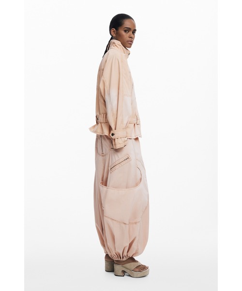 Desigual（デシグアル）の「タートルネックストリートデニムジャケット ピンク（ブルゾン・レディース・レッド・L/S/XS/M/XL）」の4枚目の写真