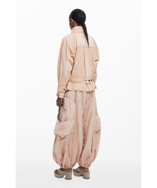 Desigual（デシグアル）の「タートルネックストリートデニムジャケット ピンク（ブルゾン・レディース・レッド・L/S/XS/M/XL）」の5枚目の写真