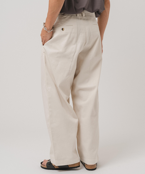 EDIFICE（エディフィス）の「LE JEAN(ルジーン) デニム ベルテッド トラウザー（デニムパンツ・メンズ・アイボリー/ブルー系その他/ネイビー・LARGE/MEDIUM/SMALL）」の10枚目の写真