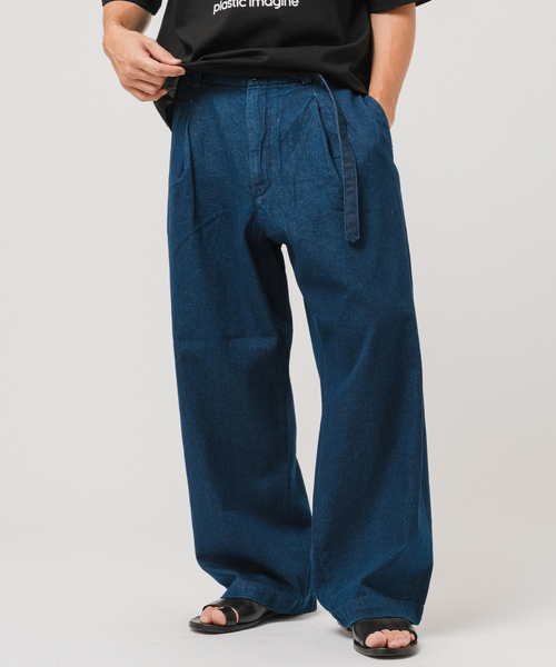 EDIFICE（エディフィス）の「LE JEAN(ルジーン) デニム ベルテッド トラウザー（デニムパンツ・メンズ・アイボリー/ブルー系その他/ネイビー・LARGE/MEDIUM/SMALL）」の20枚目の写真