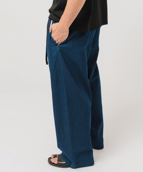 EDIFICE（エディフィス）の「LE JEAN(ルジーン) デニム ベルテッド トラウザー（デニムパンツ・メンズ・アイボリー/ブルー系その他/ネイビー・LARGE/MEDIUM/SMALL）」の22枚目の写真