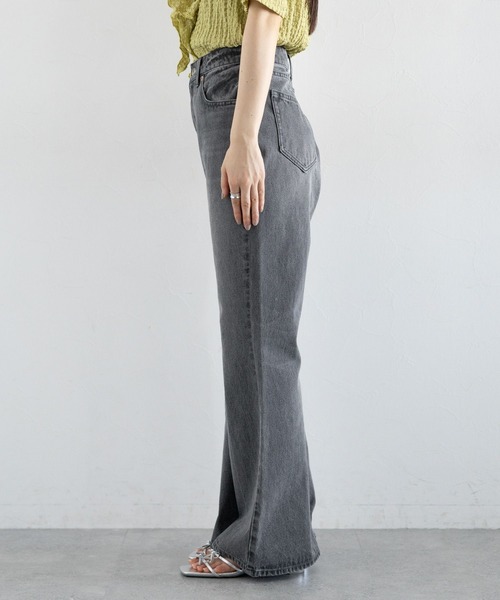 フレアジーンズ スカイブルー flare denim pants