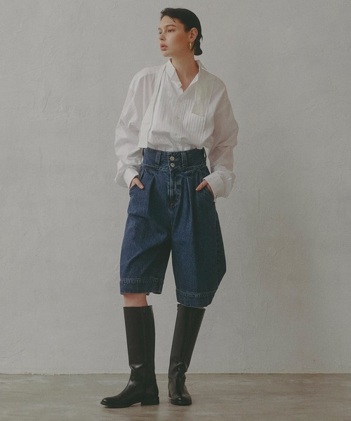 atelier SOMETHING TLEB HALF PANTS/アトリエサムシングデニム