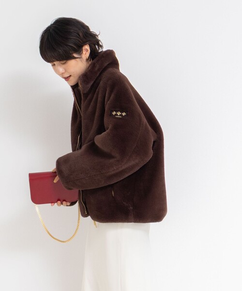 TATRAS（タトラス）の「【TATRAS/タトラス】BARBRA（ブルゾン・レディース・ダークブラウン/ライトグレー・1）」の7枚目の写真