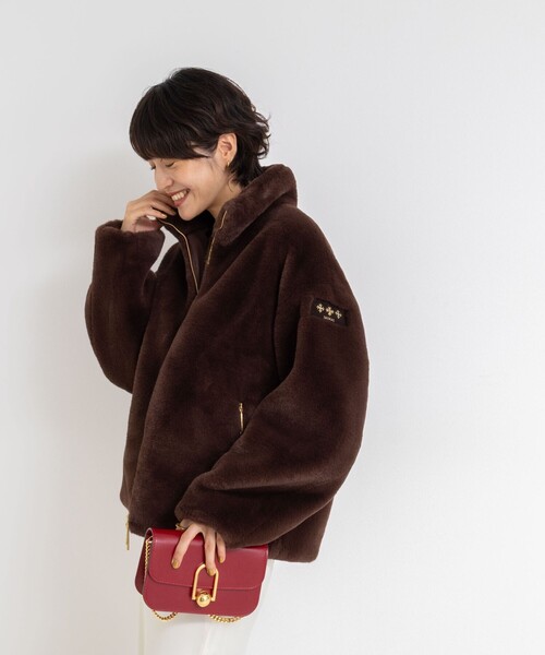 TATRAS（タトラス）の「【TATRAS/タトラス】BARBRA（ブルゾン・レディース・ダークブラウン/ライトグレー・1）」の8枚目の写真