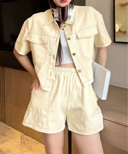 【処分セール】Beige. 半袖パンツセットアップ／サイズ2／ブラック 楽天市場】ギャル服 ギャル ファッション セットアップ 2点
