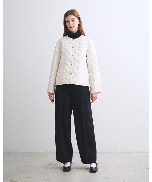 Traditional Weatherwear（トラディショナルウェザーウェア）の「ARKLEY A-LINE（ダウンジャケット/コート・レディース・ブラック/アイボリー/ネイビー・32/34/36）」の4枚目の写真