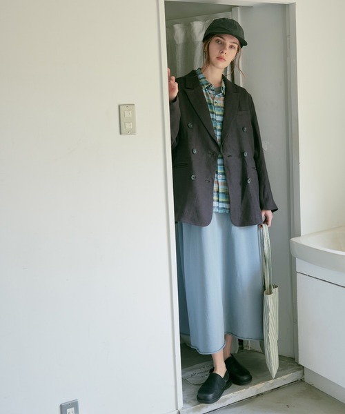 RNA-N(アールエヌエーエヌ)の「D1681 ヴィンテージミニ裏毛タックデザインワンピース(ワンピース・レディース・ブラウン/ブルー/ブラック・FREE)」の20枚目の写真
