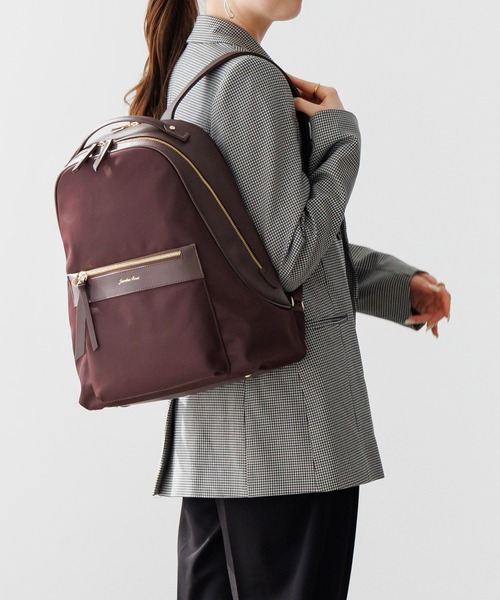 Jewelna Rose(ジュエルナローズ)の「ロッティ リュックサック 14.0インチPC 16242(バックパック/リュック・レディース・ブラウン/ブラック/グレイッシュベージュ・FREE)」の2枚目の写真