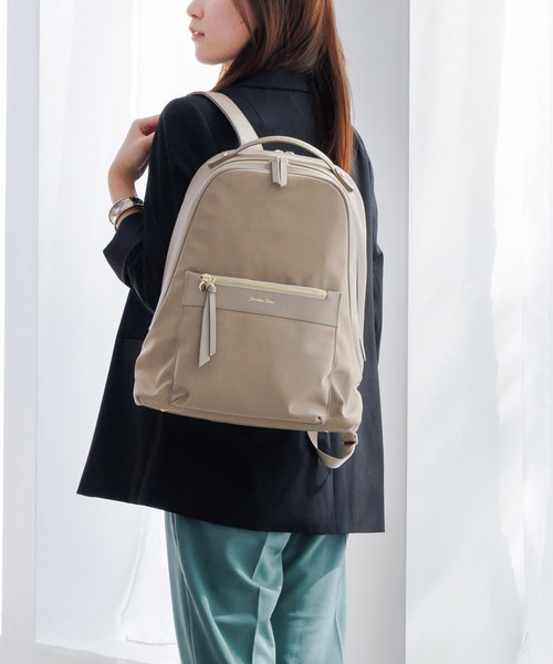 Jewelna Rose(ジュエルナローズ)の「ロッティ リュックサック 14.0インチPC 16242(バックパック/リュック・レディース・ブラウン/ブラック/グレイッシュベージュ・FREE)」の3枚目の写真