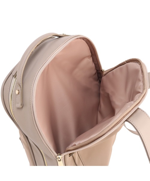 Jewelna Rose(ジュエルナローズ)の「ロッティ リュックサック 14.0インチPC 16242(バックパック/リュック・レディース・ブラウン/ブラック/グレイッシュベージュ・FREE)」の9枚目の写真