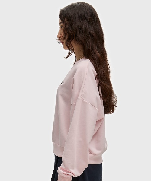 FRED PERRY(フレッドペリー)の「Tipped Sweatshirt/ティップラインスウェットシャツ(スウェット・レディース・ホワイト/ダークベージュ/ブラック/ブルー/ベージュ/ネイビー/ダークグリーン/ピンク・10)」の21枚目の写真