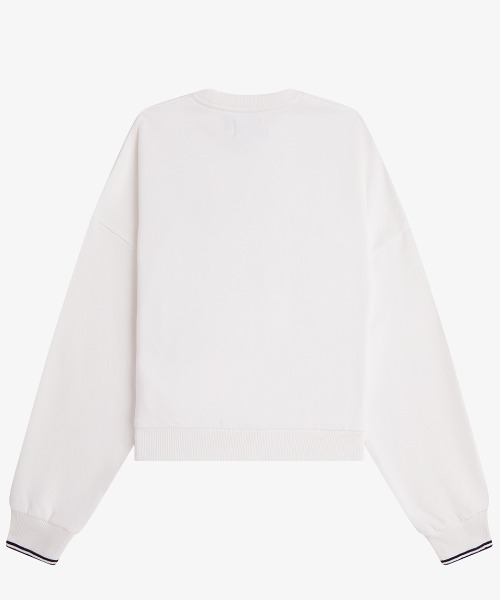 FRED PERRY(フレッドペリー)の「Tipped Sweatshirt/ティップラインスウェットシャツ(スウェット・レディース・ホワイト/ダークベージュ/ブラック/ブルー/ベージュ/ネイビー/ダークグリーン/ピンク・10)」の17枚目の写真