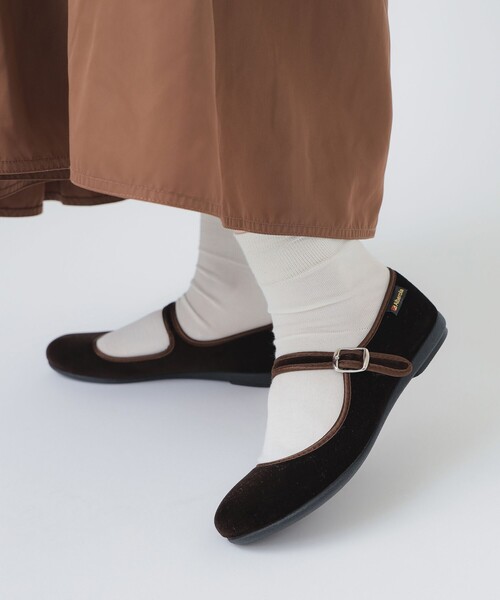 専用ページです新品未使用 シューシャベロアメリージェーングリーン 37サイズ セール】 Sophora:ベロア メリージェーン シューズ （フラット