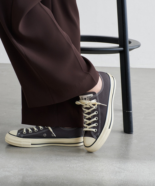 CONVERSE(コンバース)の「CONVERSE/コンバース オールスター エイジド AC OX(スニーカー・レディース・ブラック/キャメル・24.5cm/24cm/23.5cm/23cm)」の2枚目の写真