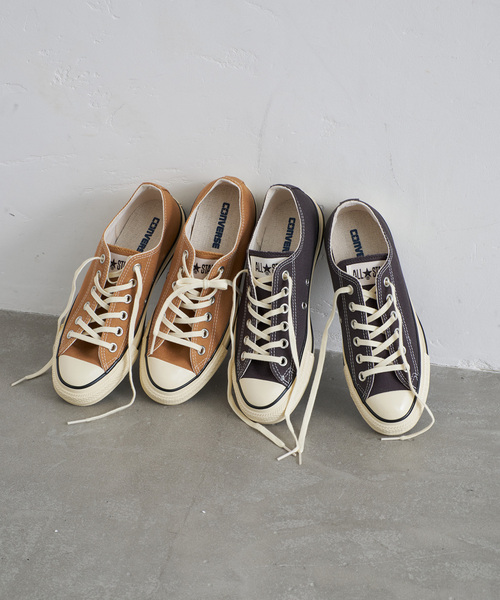 CONVERSE(コンバース)の「CONVERSE/コンバース オールスター エイジド AC OX(スニーカー・レディース・ブラック/キャメル・24.5cm/24cm/23.5cm/23cm)」の3枚目の写真