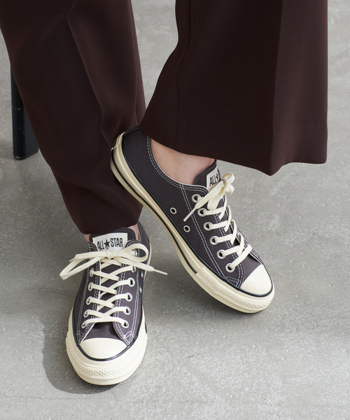 CONVERSE(コンバース)の「CONVERSE/コンバース オールスター エイジド AC OX(スニーカー・レディース・ブラック/キャメル・24.5cm/24cm/23.5cm/23cm)」の8枚目の写真