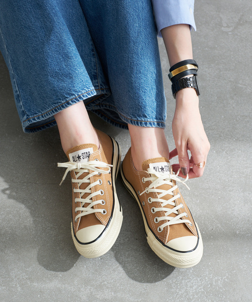 CONVERSE(コンバース)の「CONVERSE/コンバース オールスター エイジド AC OX(スニーカー・レディース・ブラック/キャメル・24.5cm/24cm/23.5cm/23cm)」の12枚目の写真