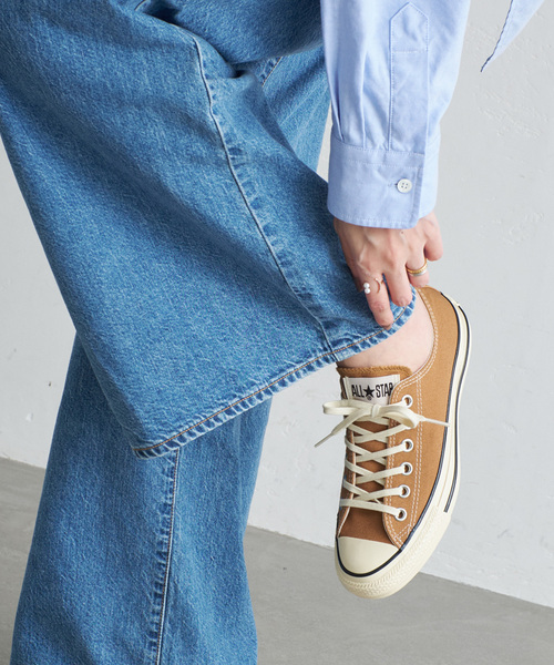 CONVERSE(コンバース)の「CONVERSE/コンバース オールスター エイジド AC OX(スニーカー・レディース・ブラック/キャメル・24.5cm/24cm/23.5cm/23cm)」の14枚目の写真