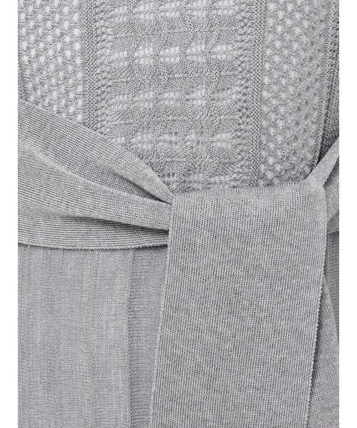 LAGUNAMOON(ラグナムーン)の「ストライプメッシュニットワンピース(ワンピース・レディース・グレー/アイボリー/ブラウン・SMALL/MEDIUM)」の4枚目の写真