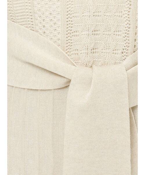 LAGUNAMOON(ラグナムーン)の「ストライプメッシュニットワンピース(ワンピース・レディース・グレー/アイボリー/ブラウン・SMALL/MEDIUM)」の6枚目の写真