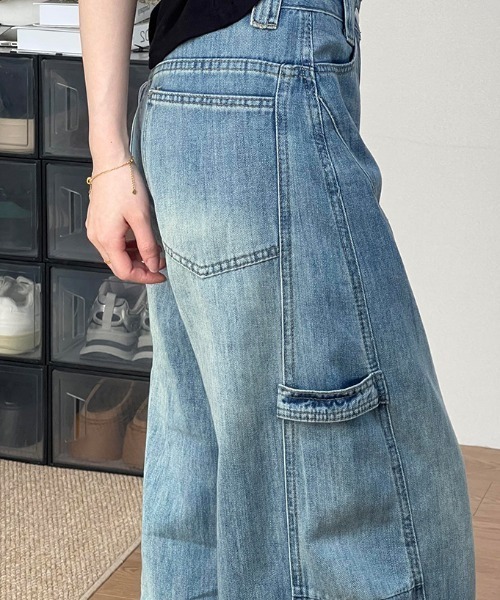 REBALANCE(リバランス)の「レトロワイドデニムパンツ(デニムパンツ・メンズ・A・MEDIUM/LARGE/X-LARGE)」の2枚目の写真