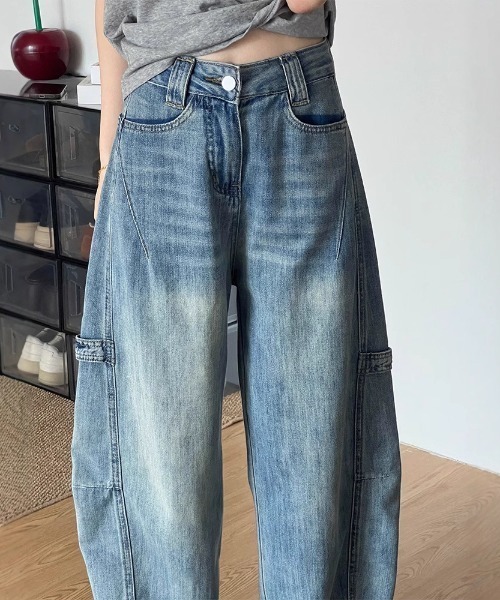 REBALANCE(リバランス)の「レトロワイドデニムパンツ(デニムパンツ・メンズ・A・MEDIUM/LARGE/X-LARGE)」の3枚目の写真
