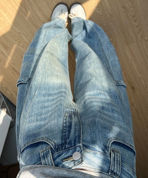REBALANCE(リバランス)の「レトロワイドデニムパンツ(デニムパンツ・メンズ・A・MEDIUM/LARGE/X-LARGE)」の6枚目の写真