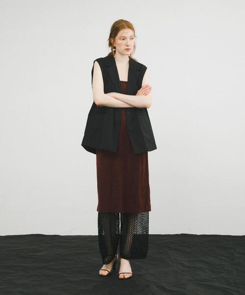 LAATO（ラート）の「no sleeve slit jacket（その他アウター・レディース・ナチュラル/ブラック・FREE）」の21枚目の写真