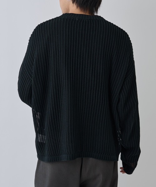 COLONY 2139（コロニートゥーワンスリーナイン）の「透かし編みニットプルオーバー（ニット/セーター・メンズ・ブラック/グレイッシュベージュ/ネイビー・MEDIUM/LARGE）」の14枚目の写真