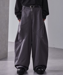 Loose/ルース（ルース）の「フロントジップ デザインツイルワイドパンツ（その他パンツ）」