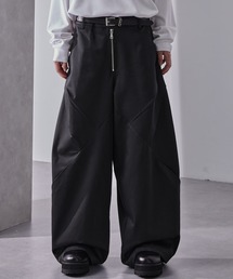 Loose/ルース | フロントジップ デザインツイルワイドパンツ(その他パンツ)