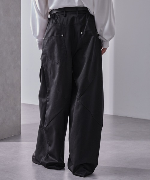Loose/ルース(ルース)の「フロントジップ デザインツイルワイドパンツ(その他パンツ・メンズ・ブラック/グレー系/グレー・S/XS/L/M)」の8枚目の写真