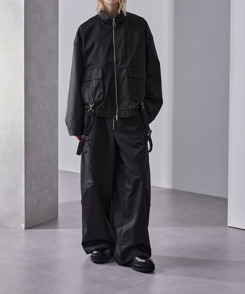 Loose/ルース(ルース)の「フロントジップ デザインツイルワイドパンツ(その他パンツ・メンズ・ブラック/グレー系/グレー・S/XS/L/M)」の11枚目の写真