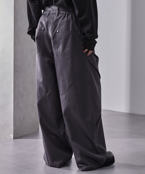 Loose/ルース(ルース)の「フロントジップ デザインツイルワイドパンツ(その他パンツ・メンズ・ブラック/グレー系/グレー・S/XS/L/M)」の18枚目の写真