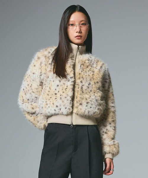 FAUX FUR COMPACT JACKET（ブルゾン）｜X-girl（エックスガール）の