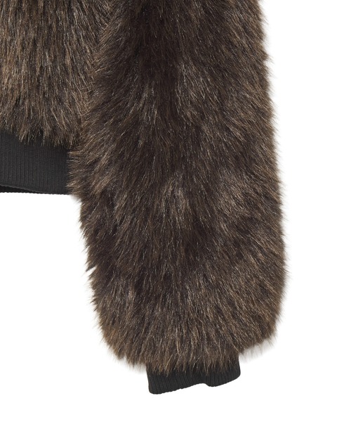 FAUX FUR COMPACT JACKET（ブルゾン）｜X-girl（エックスガール）の