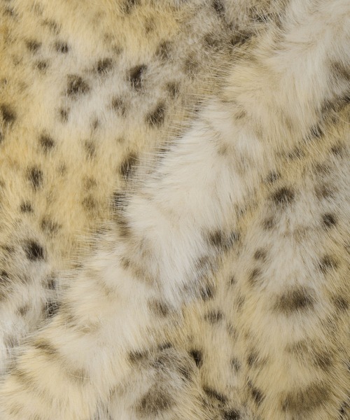 X-girl（エックスガール）の「FAUX FUR COMPACT JACKET（ブルゾン・レディース・ベージュ/ブラック・S/M）」の11枚目の写真